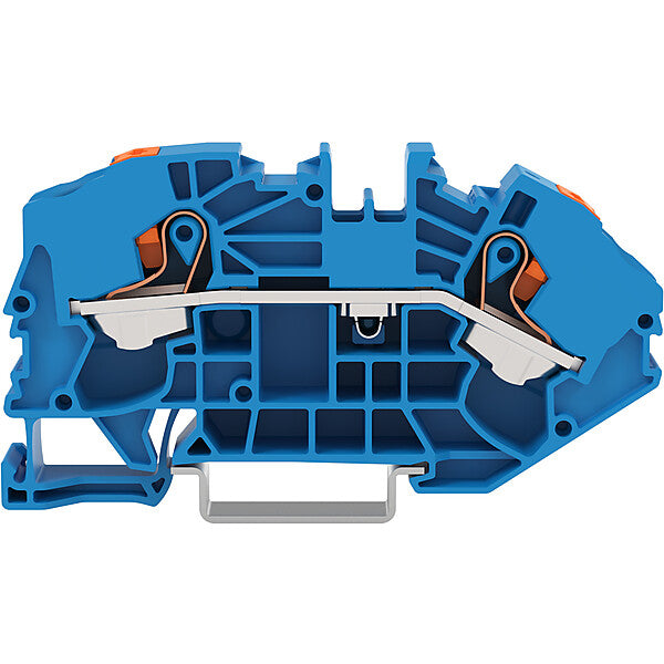 WAGO 2-Leiter-Verteilerklemme Drücker,16mm²,blau 2216-7604